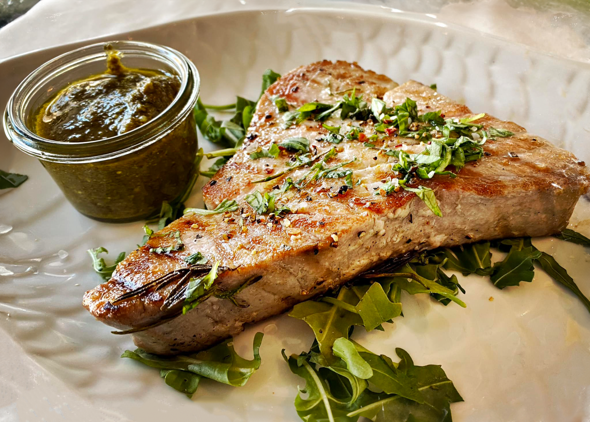 Gericht mit Fleisch